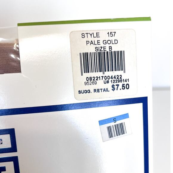 Vintage 1993 Givenchy 555 Body Smoothers Pantyhose Size B Style 157 Pale Gold - Picture 4 of 5